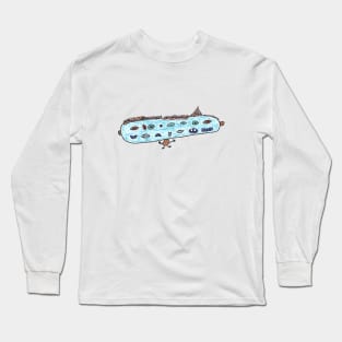 8 Eyes, 7 Mouths, 1 Man Long Sleeve T-Shirt